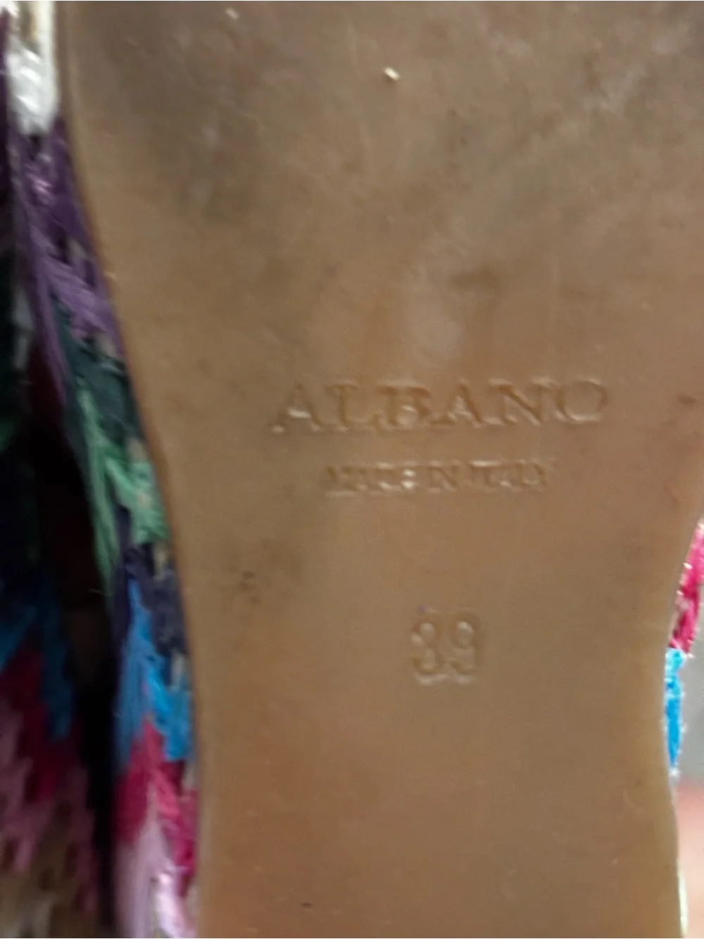 Michele Lopriore Albano slingback wedge sandal 8.5